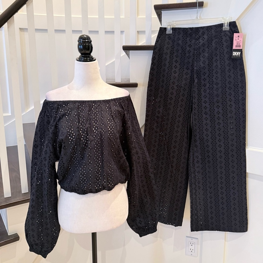 NWT! Matching Set - Wide-Leg Pants and Off Shoulder Top